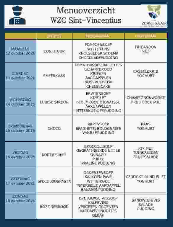 Menu 12 10